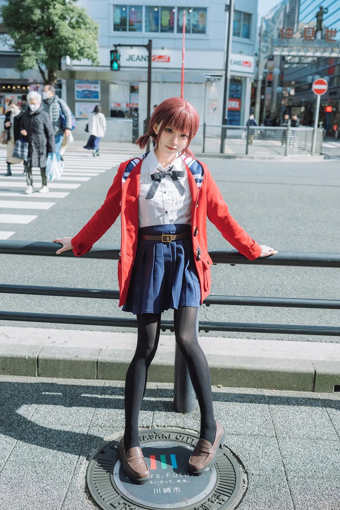 cosplay摄影, 哭泣少女乐队, 井芹仁菜cos, 川崎打卡, 日系街拍 - 第6张