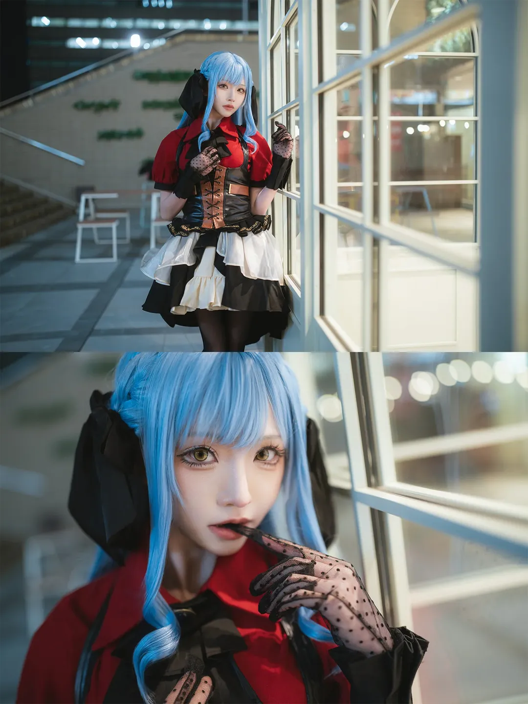 丰川祥子cos, 二次元cosplay, Ave Mujica, 夜景人像摄影, 街头风摄影 - 第11张