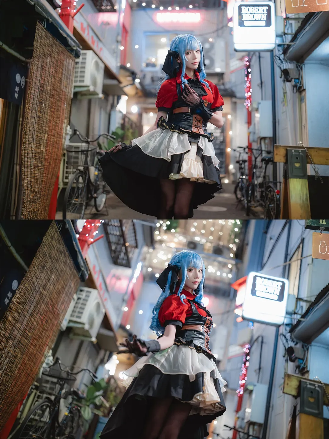 丰川祥子cos, 二次元cosplay, Ave Mujica, 夜景人像摄影, 街头风摄影 - 第14张