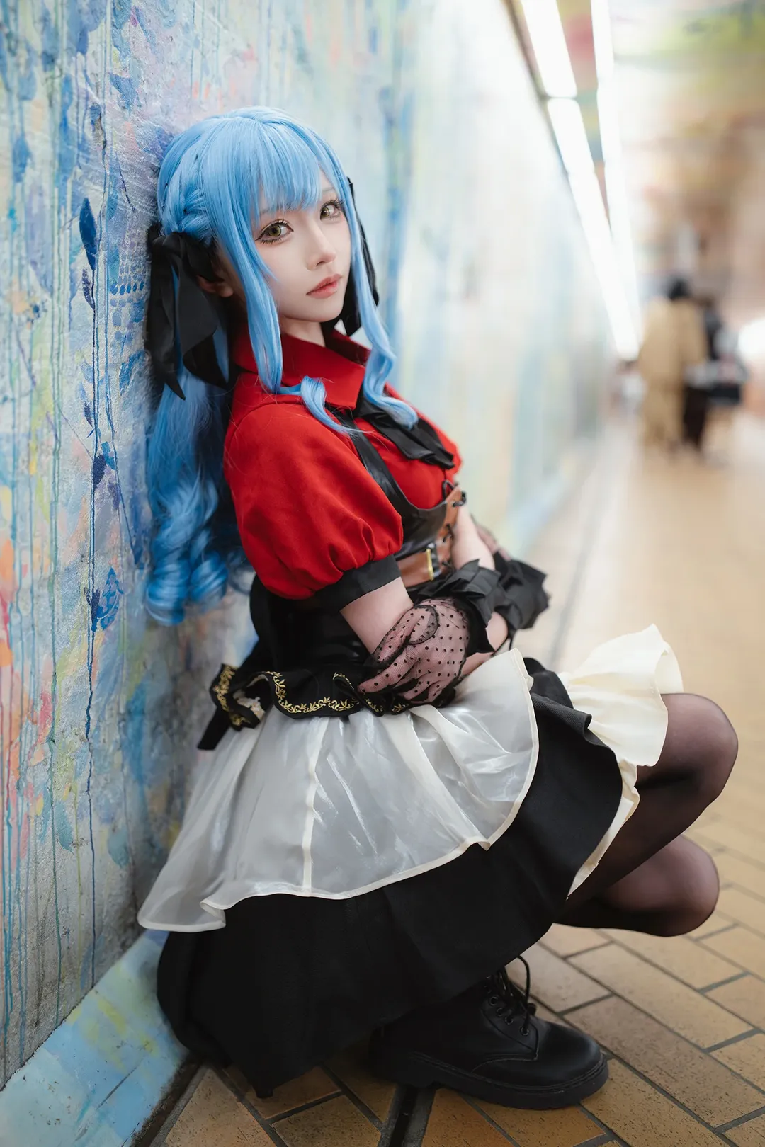 丰川祥子cos, 二次元cosplay, Ave Mujica, 夜景人像摄影, 街头风摄影 - 第15张