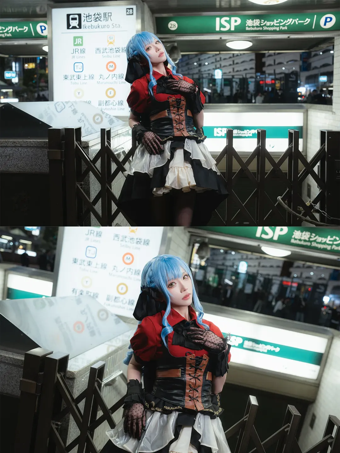 丰川祥子cos, 二次元cosplay, Ave Mujica, 夜景人像摄影, 街头风摄影 - 第18张