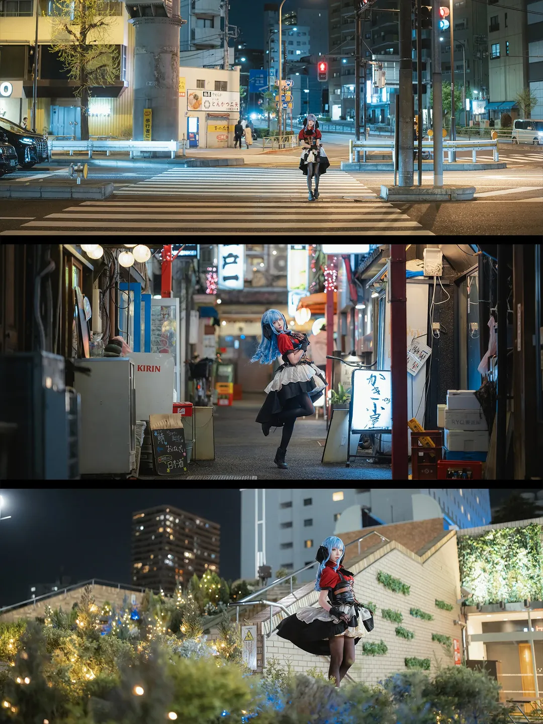 丰川祥子cos, 二次元cosplay, Ave Mujica, 夜景人像摄影, 街头风摄影 - 第2张