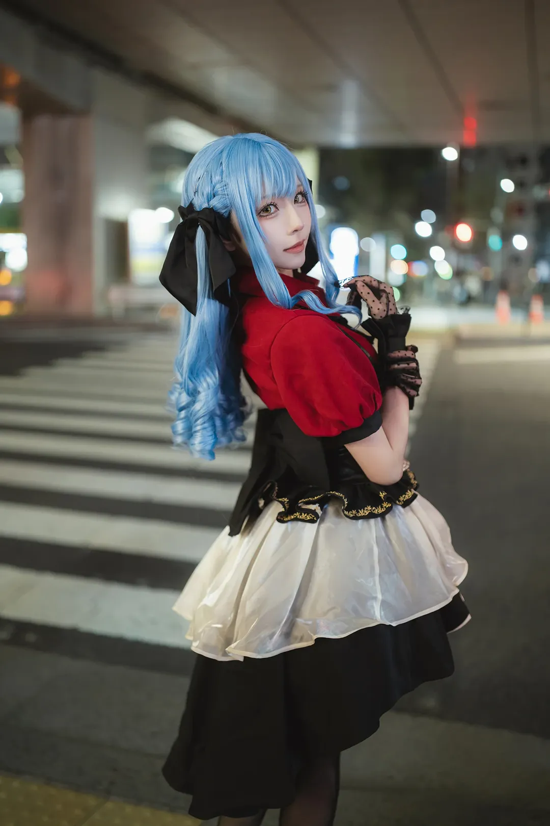 丰川祥子cos, 二次元cosplay, Ave Mujica, 夜景人像摄影, 街头风摄影 - 第5张
