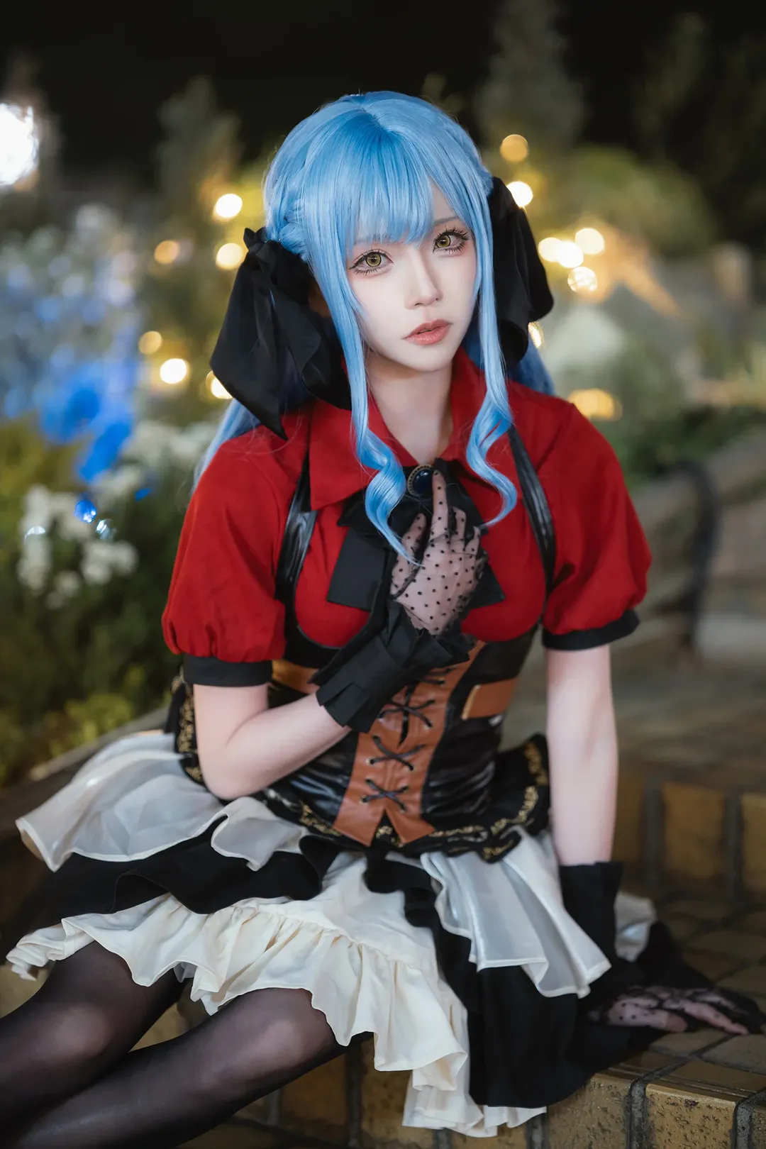 丰川祥子cos, 二次元cosplay, Ave Mujica, 夜景人像摄影, 街头风摄影 - 第8张