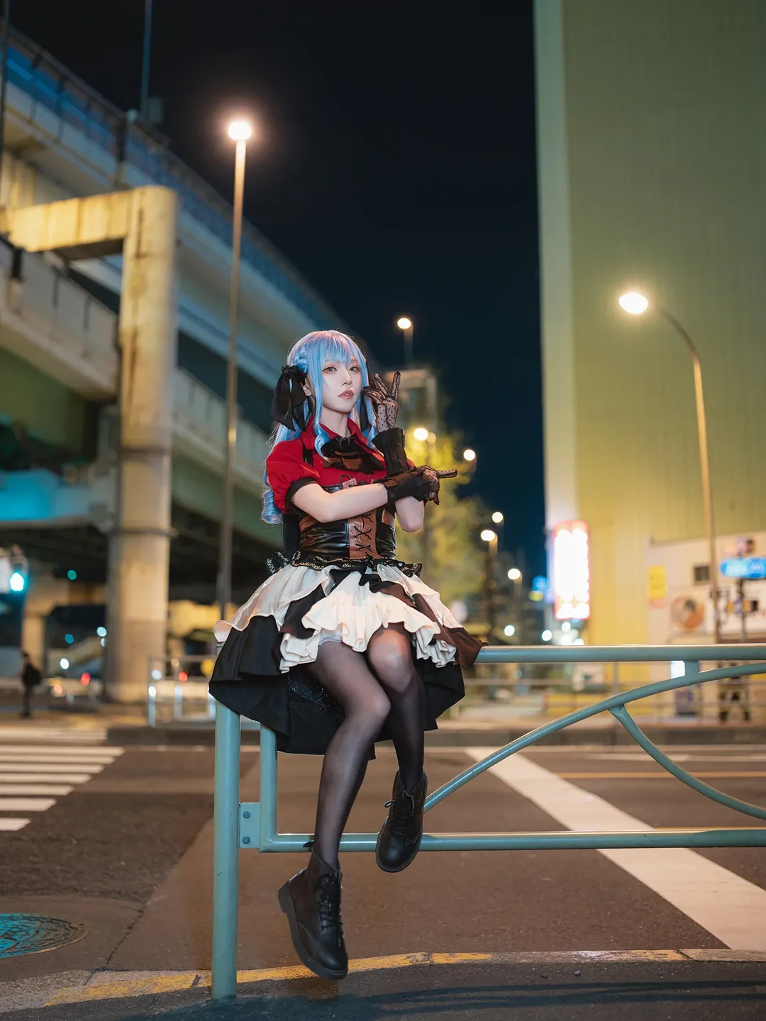 豊川祥子 コスプレ, アヴェムジカ, 二次元再現, コスプレコーディネート, 地下道撮影 - 9枚目