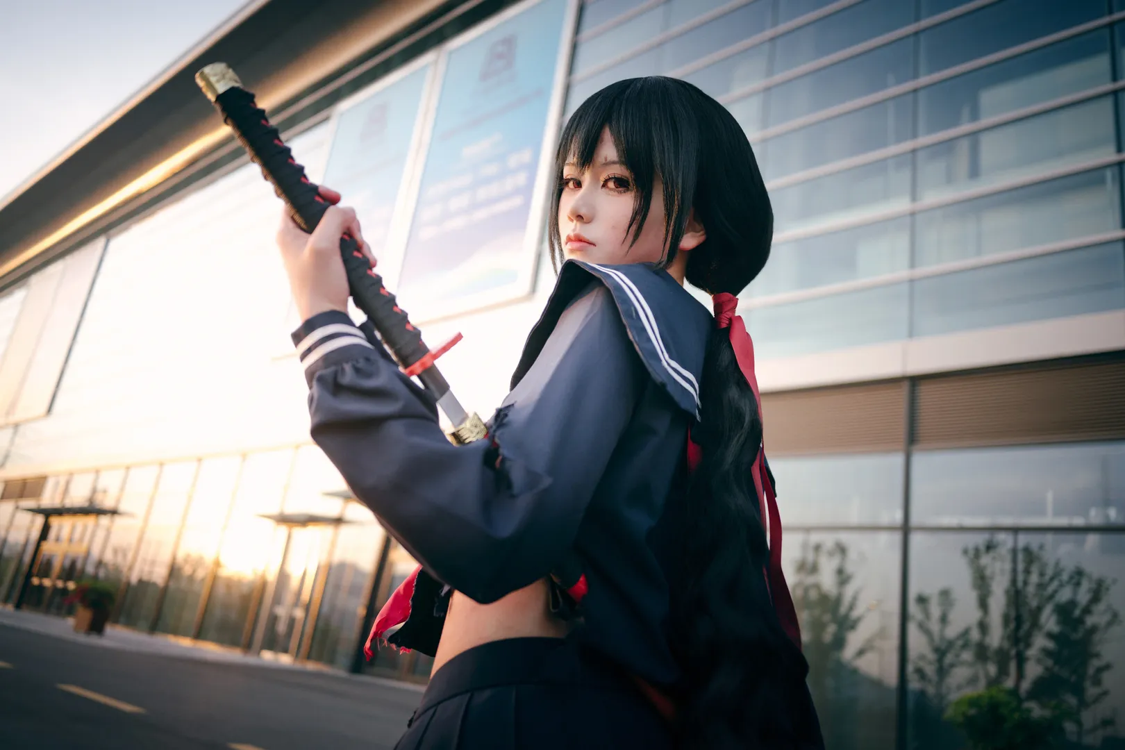 cosplay, 漫展返图, 战损妆, 斩服少女, 更衣小夜cos - 第3张