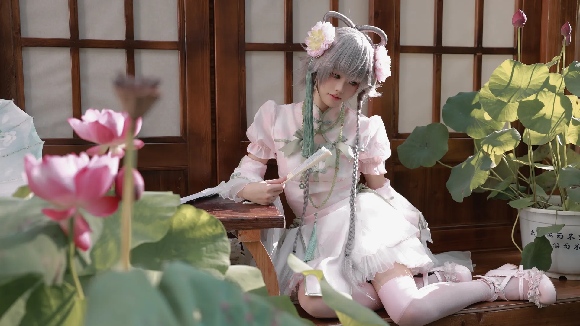 古风摄影, 洛丽塔, 洛天依cos, Vocaloid, 国风穿搭