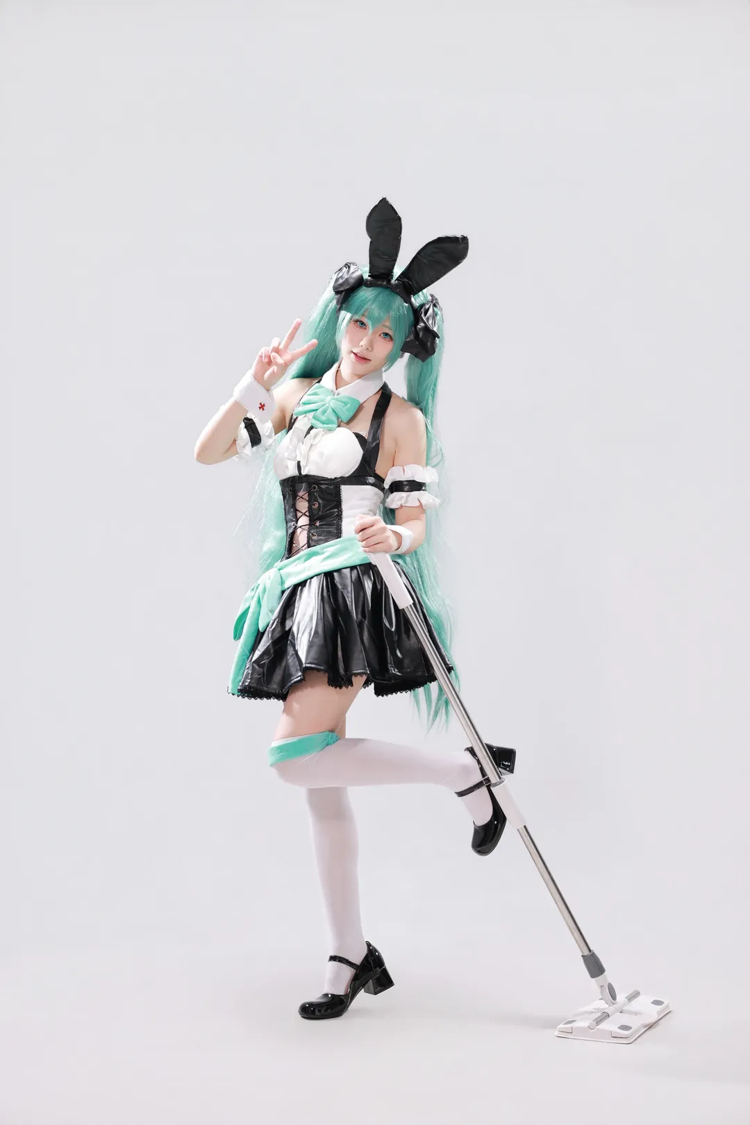 二次元, 兔女郎, 女仆装, 初音未来, 初音未来cos