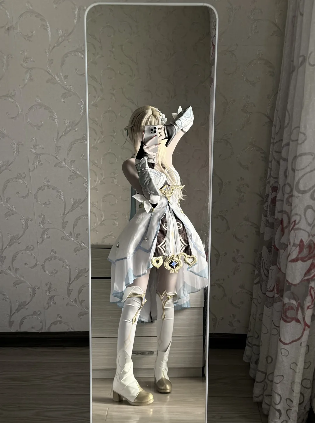 Genshin Impact, cosplay, Lumine cosplay, Maiden knight, Try-on share - Image 2