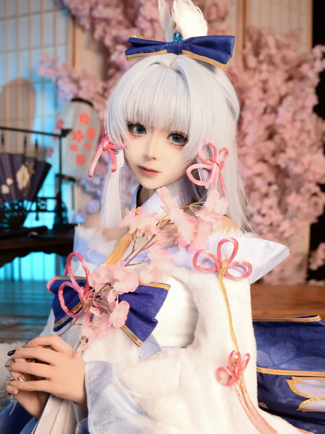 原神, 神裡綾華cos, 和風裝扮, 二次元cos, cosplay攝影