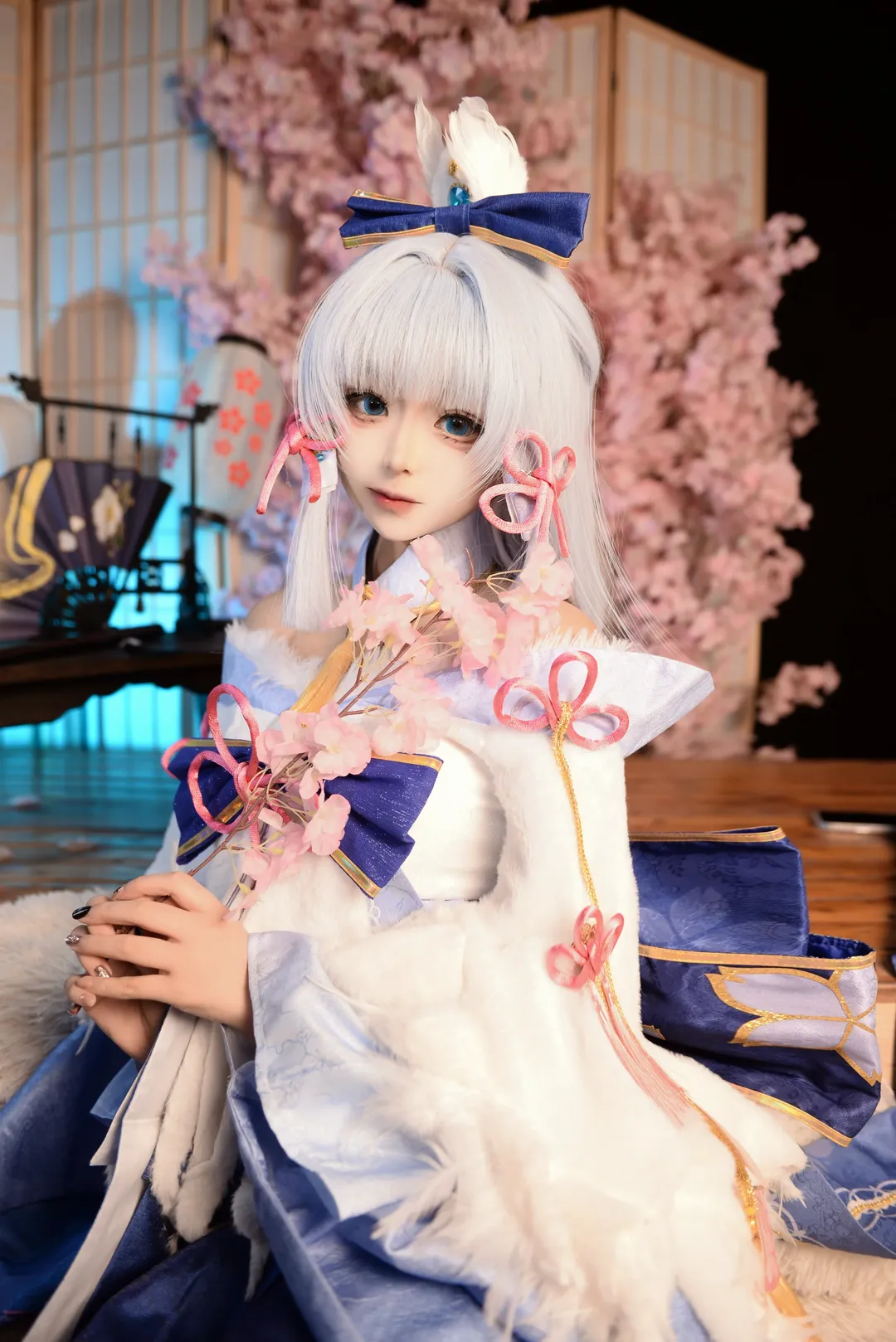 原神, 神里绫华cos, 和风装扮, 二次元cos, cosplay摄影 - 第2张