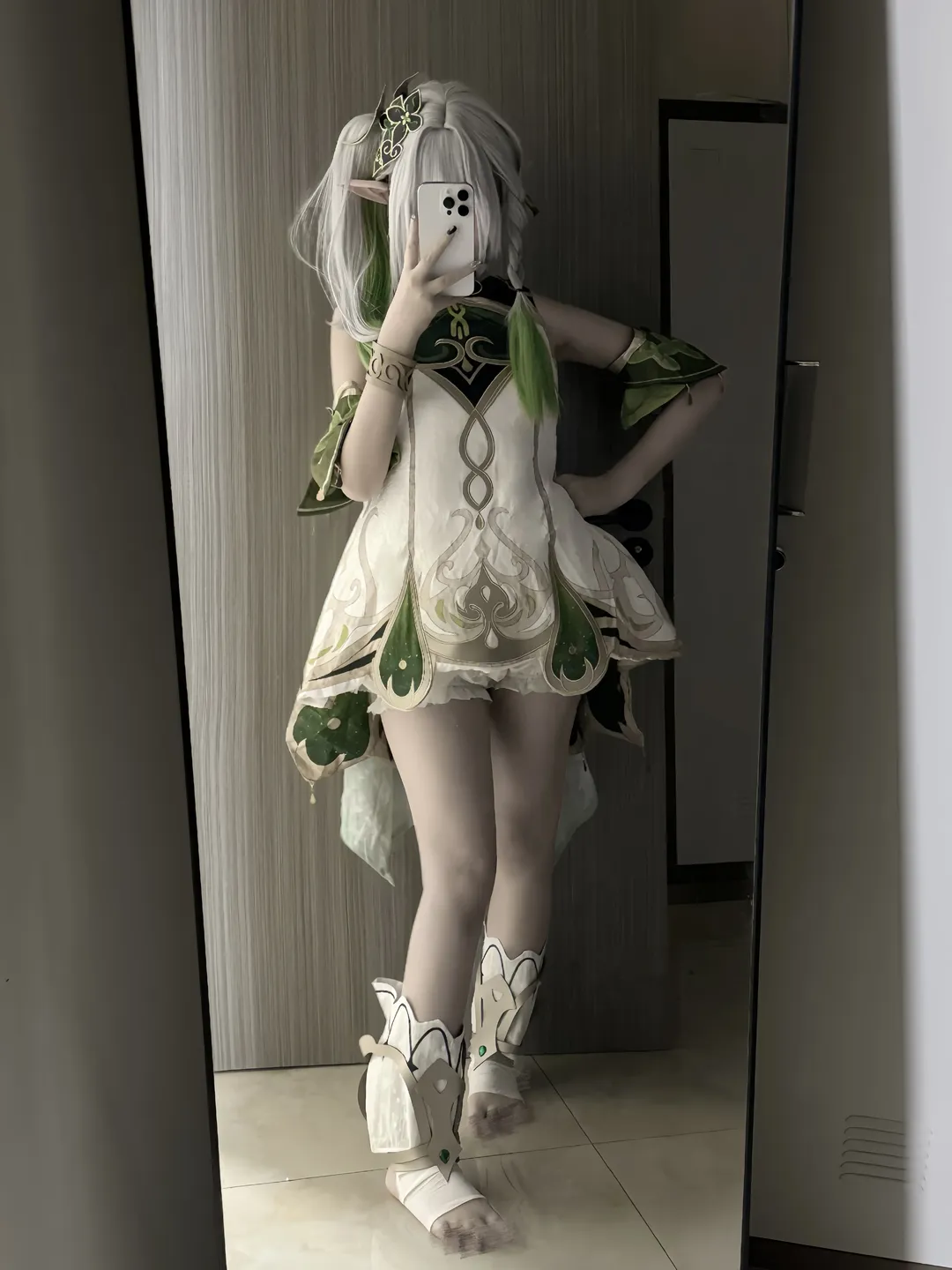 原神, 纳西妲cos, 草神, cosplay日常, 精灵耳装扮
