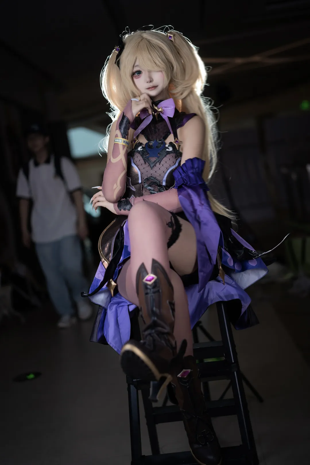 原神, 漫展返图, cosplay摄影, 双马尾, 菲谢尔cos