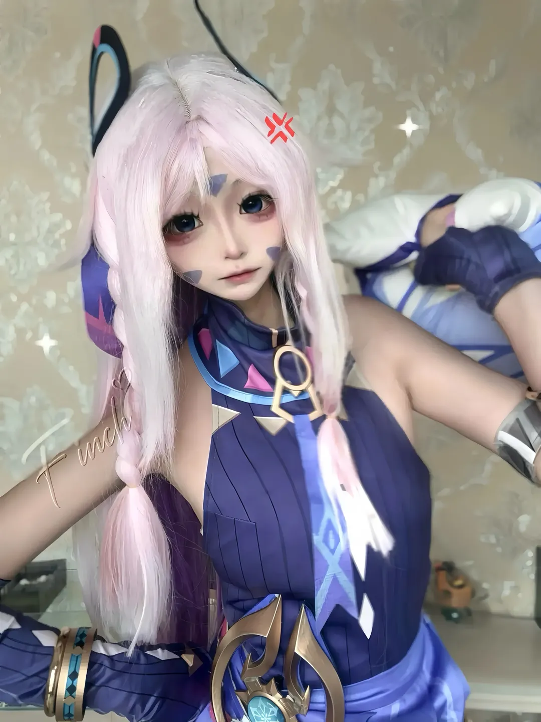 原神, 茜特菈莉cos, 冰元素, cosplay服装, 二次元化妆 - 第2张