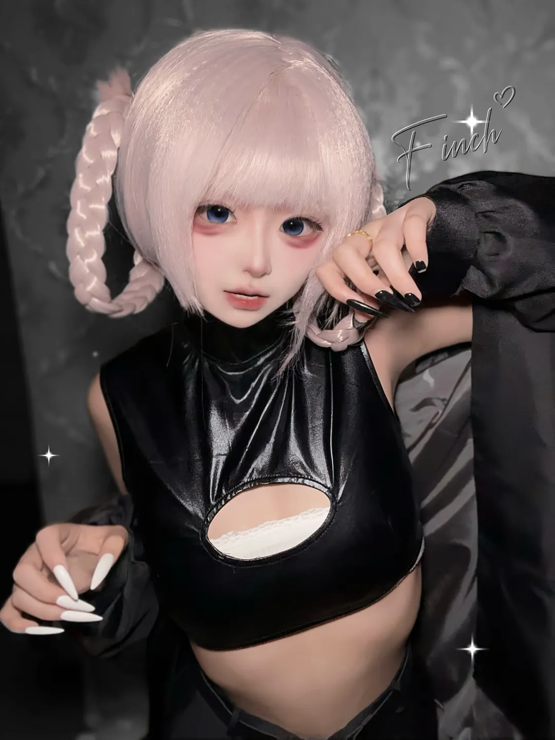 彻夜之歌, 暗黑哥特风, 二次元cos摄影, 七草芥cos, 人偶感妆容