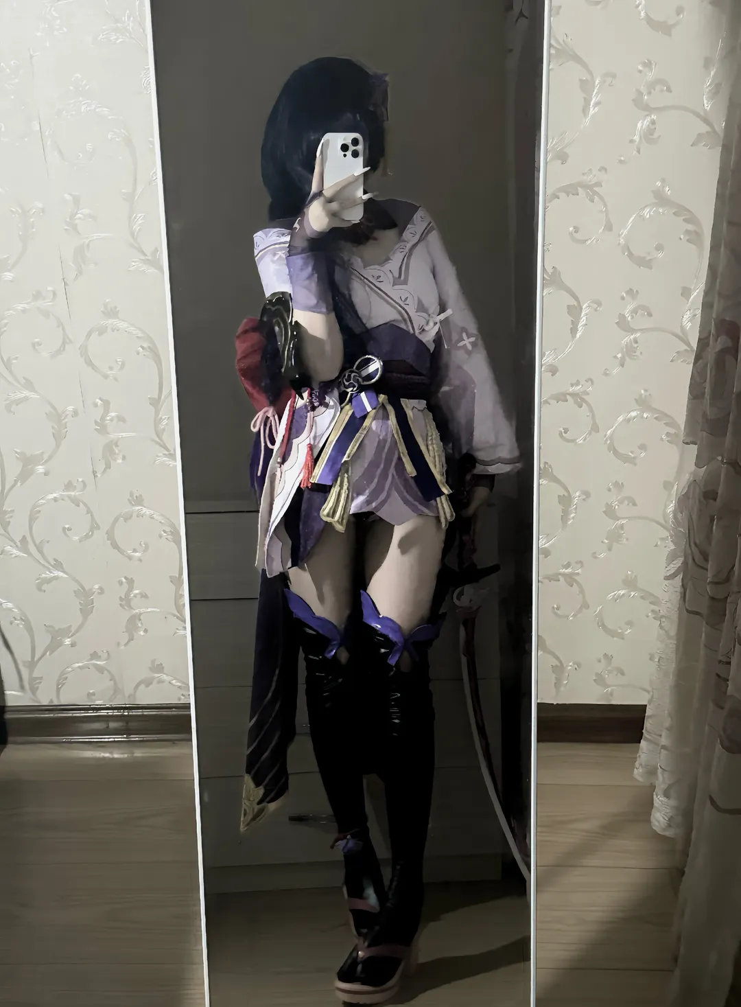 原神, 二次元攝影, cosplay穿搭, 雷電將軍cos, cos試裝 - 第2張