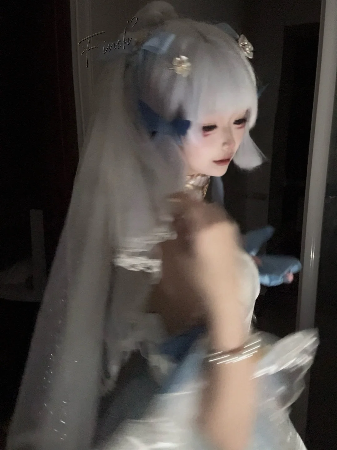 Genshin Impact, Cosplay photography, Kamisato Ayaka cosplay, Genshin Impact cosplay, Heron Princess