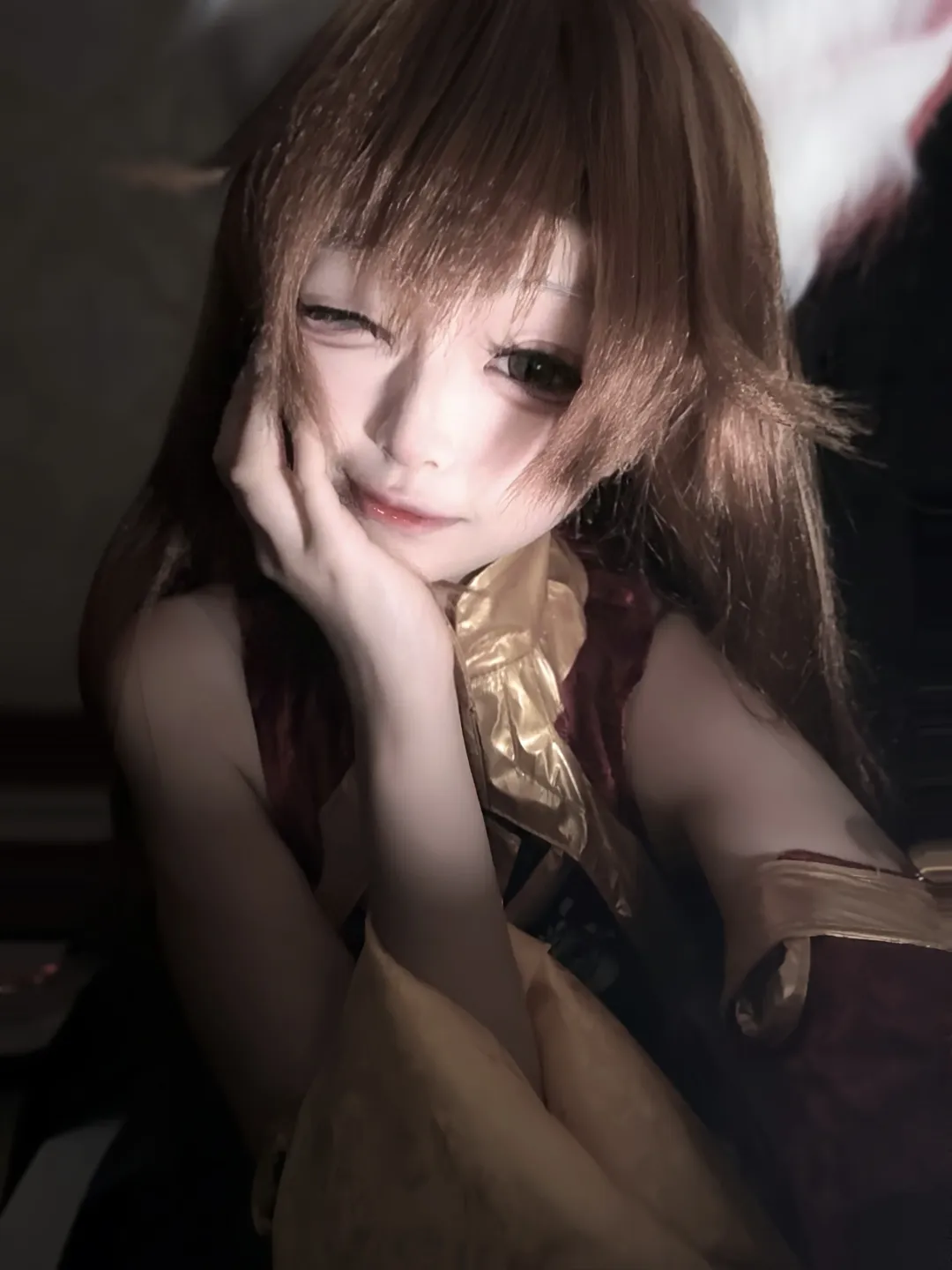 王者荣耀, cosplay妆容, 暗黑风摄影, 兽耳造型, 妲己cos - 第1张