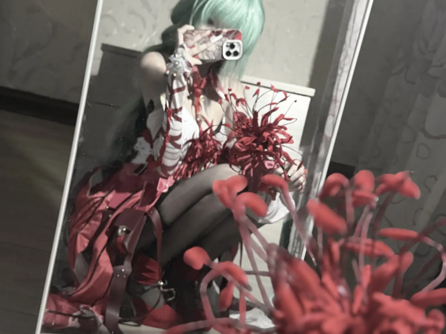 鸣潮, 弗洛洛cos, 对镜自拍, cosplay日常, 二次元穿搭 - 第3张