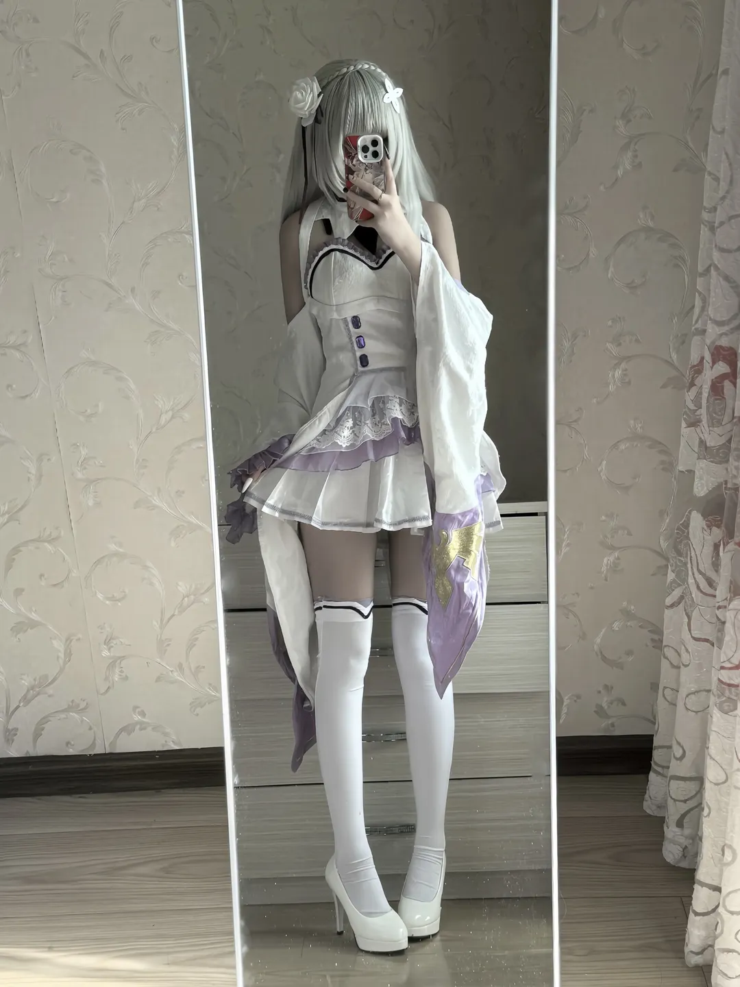 从零开始的异世界, 爱蜜莉雅cos, 二次元妆造, cosplay日常, 银发紫瞳