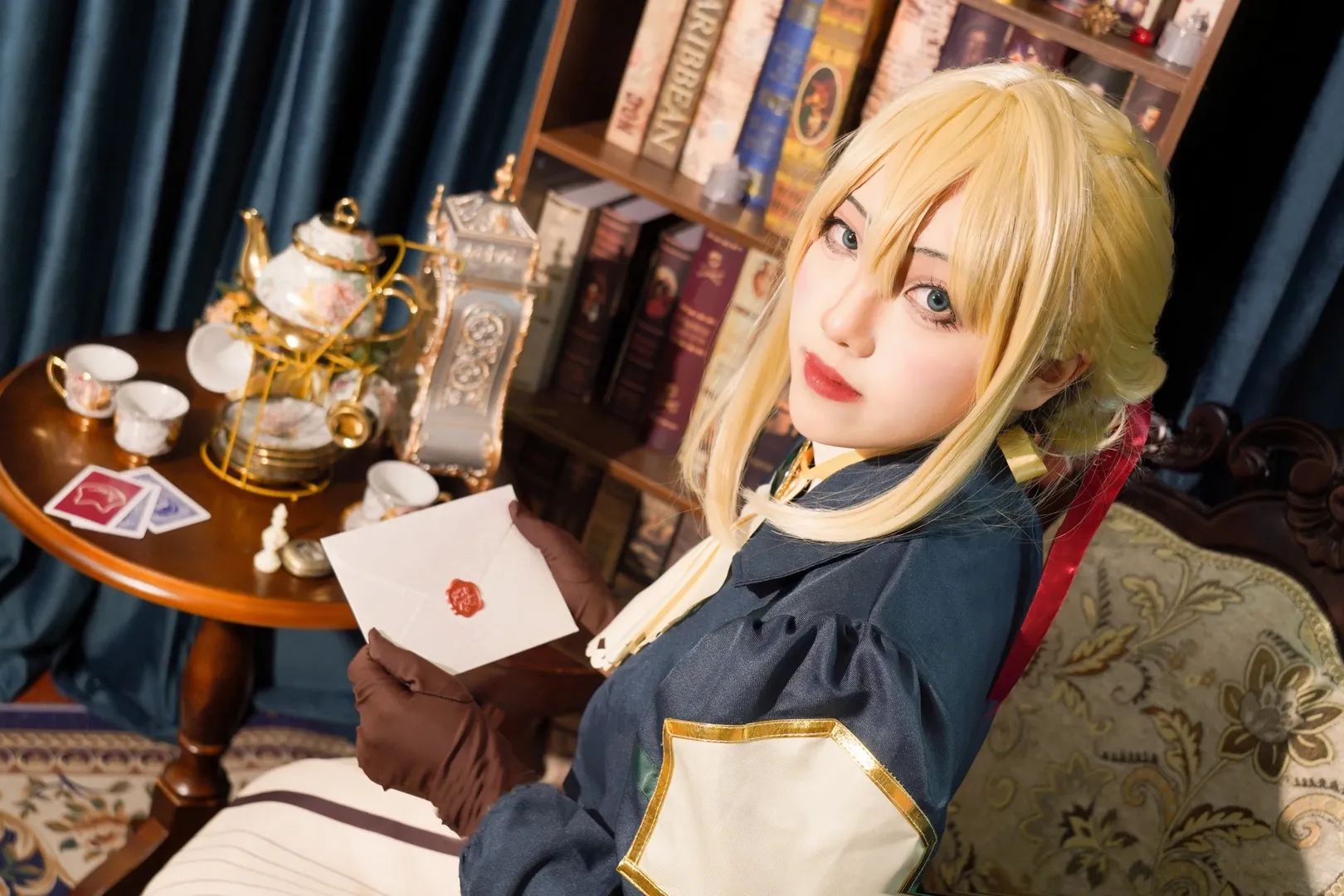 cosplay正片, 薇尔莉特cos, 紫罗兰永恒花园, 复古风cos, 金发cosplay - 第3张