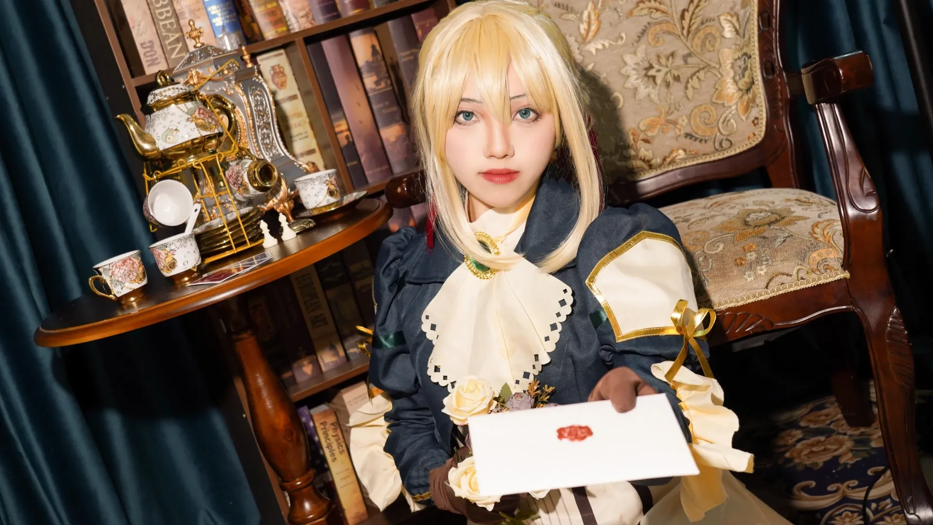 cosplay正片, 薇尔莉特cos, 紫罗兰永恒花园, 复古风cos, 金发cosplay - 第6张
