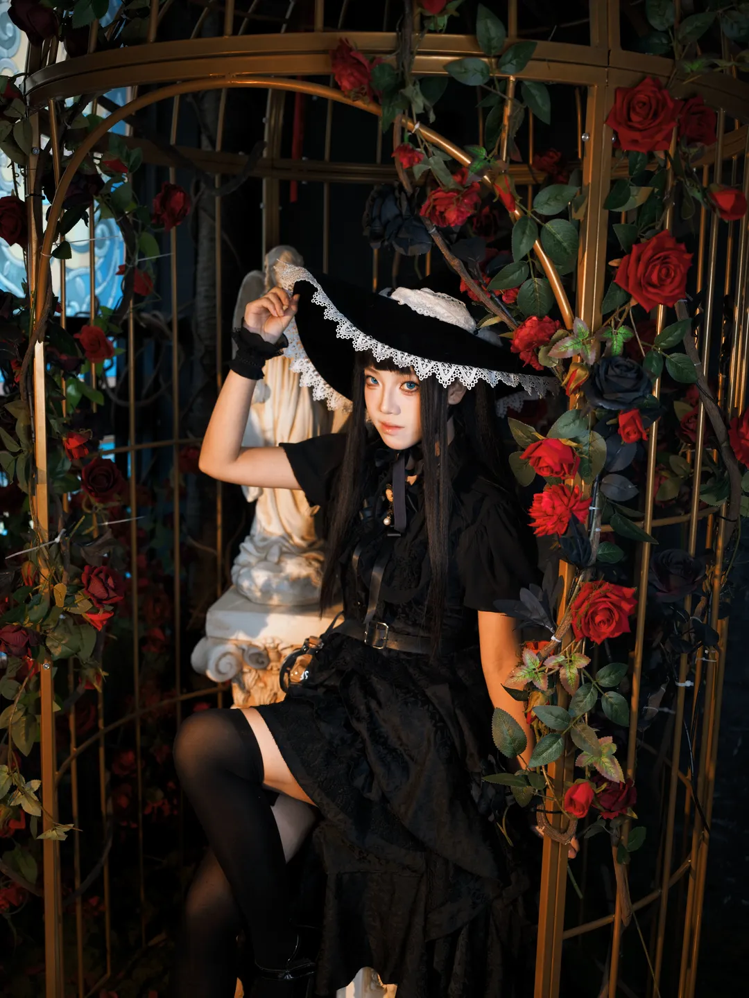 cosplay正片, 哥特洛麗塔, 劉佳怡cos, 我在驚悚遊戲中封神, 暗黑寫真 - 第3張