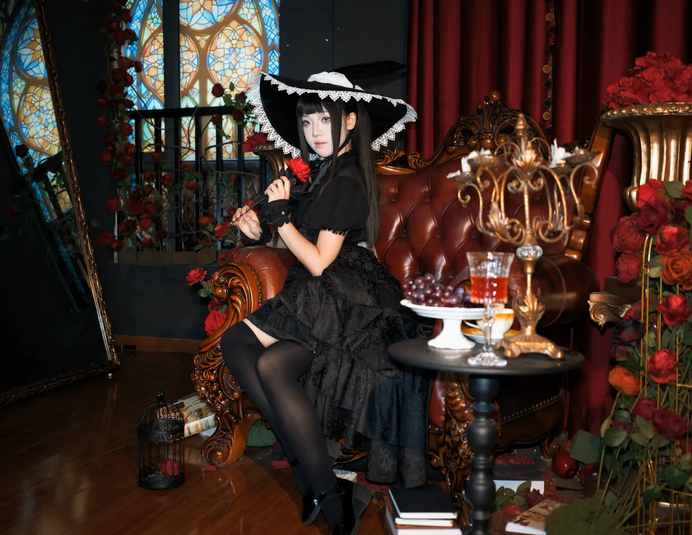 cosplay正片, 哥特洛麗塔, 劉佳怡cos, 我在驚悚遊戲中封神, 暗黑寫真 - 第6張