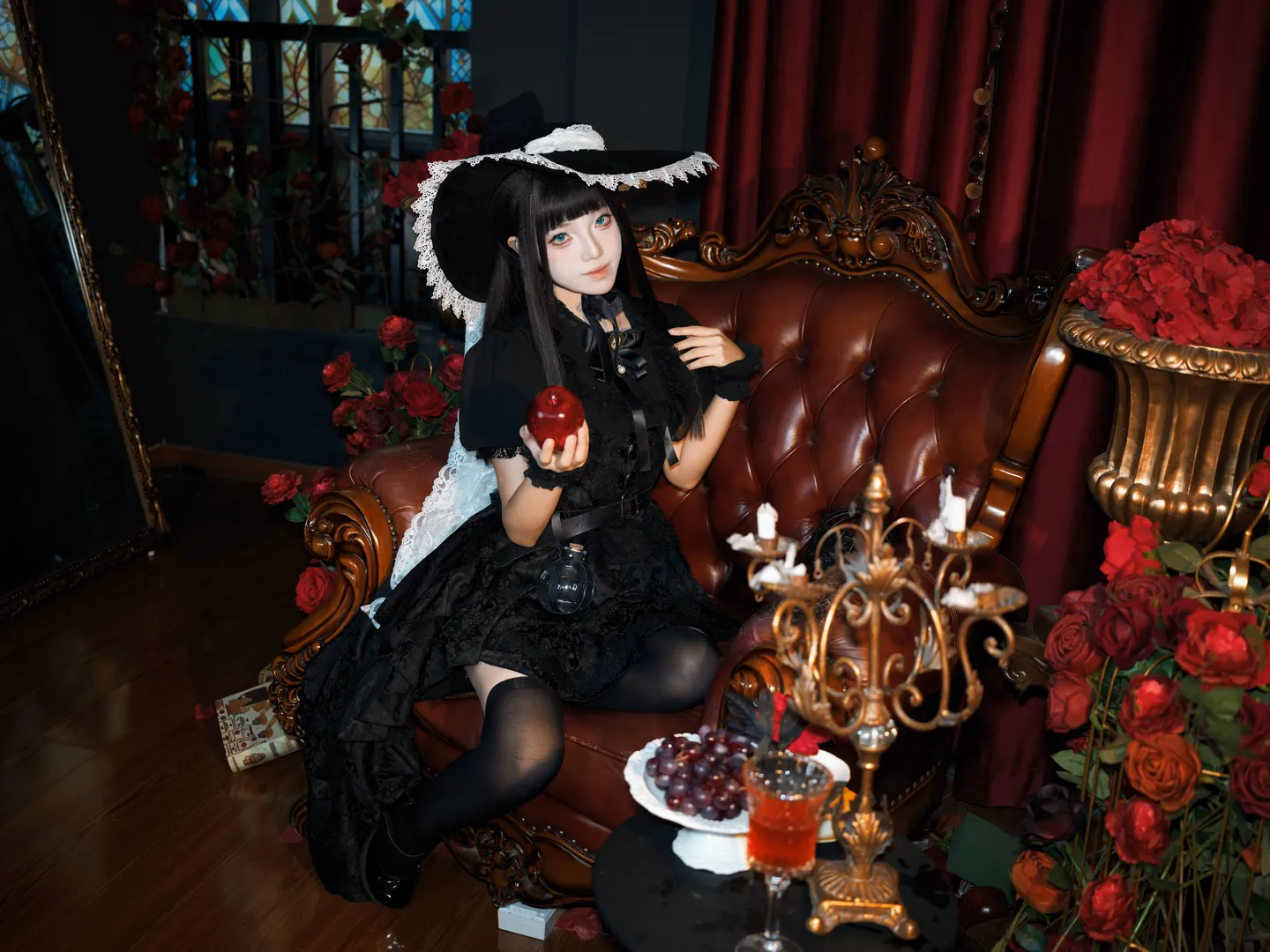 cosplay正片, 哥特洛麗塔, 劉佳怡cos, 我在驚悚遊戲中封神, 暗黑寫真 - 第9張