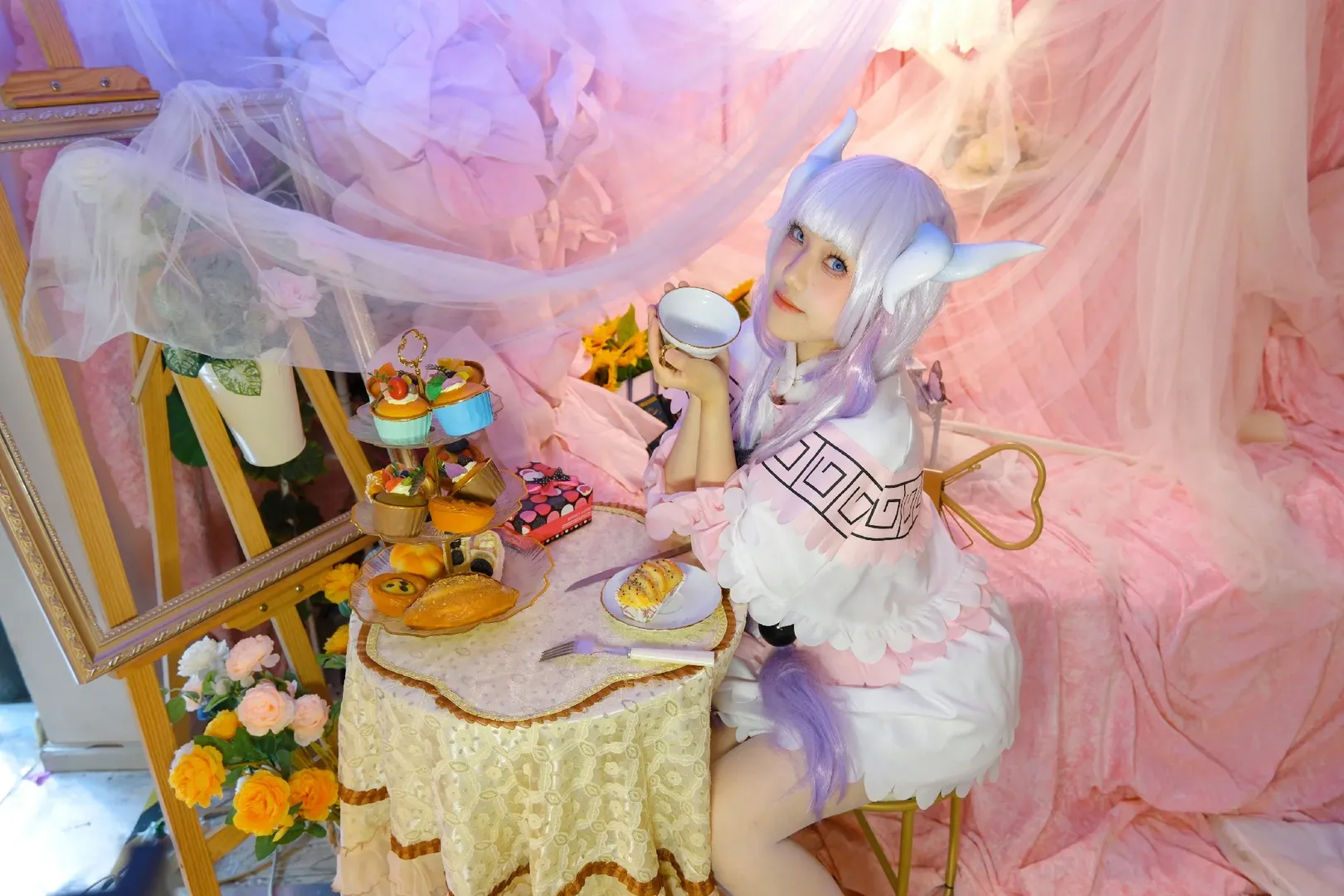 cosplay摄影, 梦幻少女风, 康娜cos, 小林家的龙女仆S, 白丝高跟鞋 - 第5张