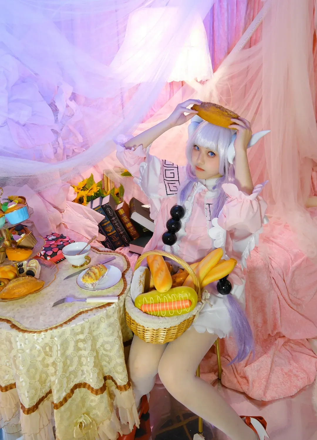 cosplay摄影, 梦幻少女风, 康娜cos, 小林家的龙女仆S, 白丝高跟鞋 - 第7张