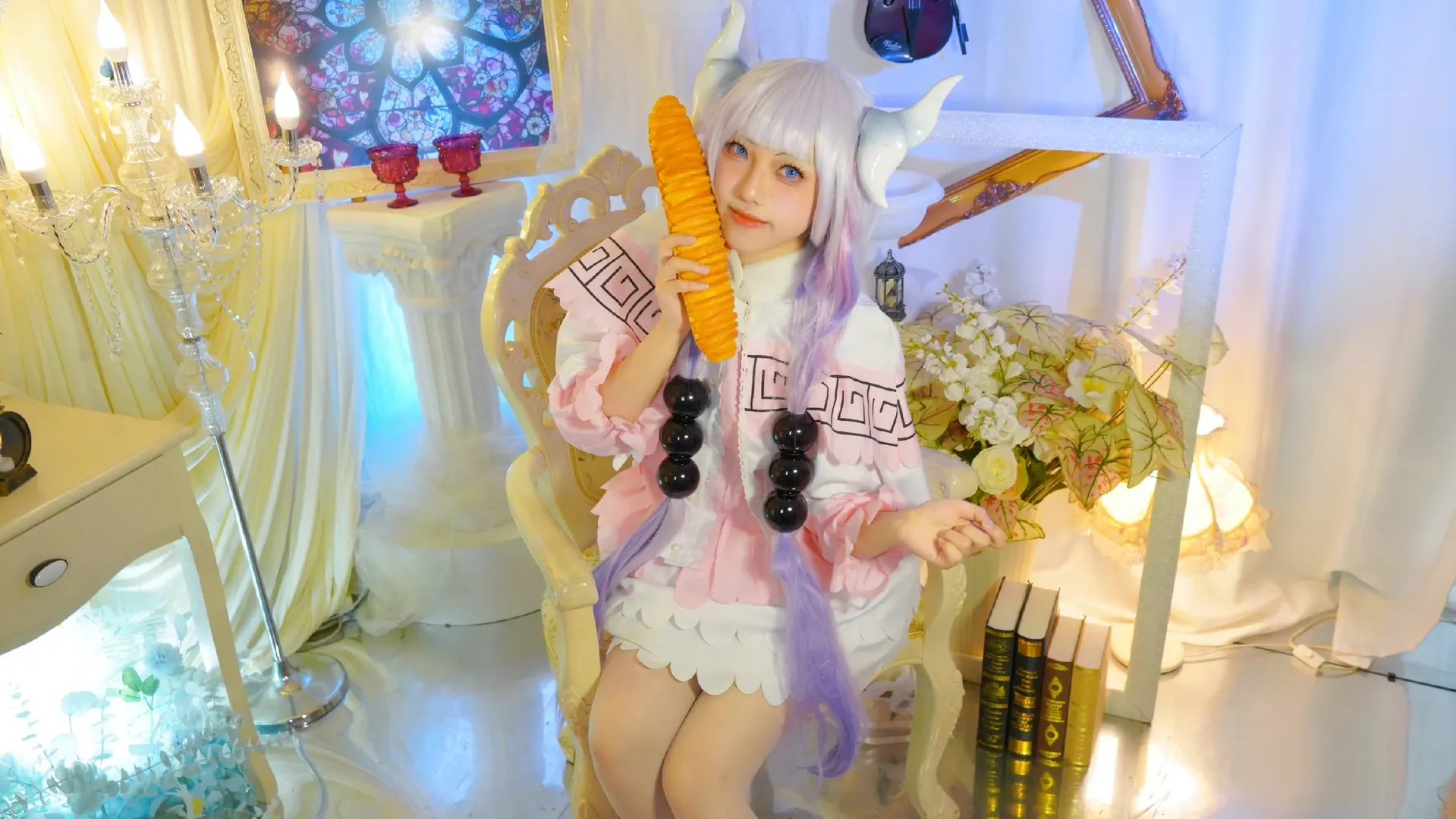 cosplay摄影, 梦幻少女风, 康娜cos, 小林家的龙女仆S, 白丝高跟鞋 - 第8张