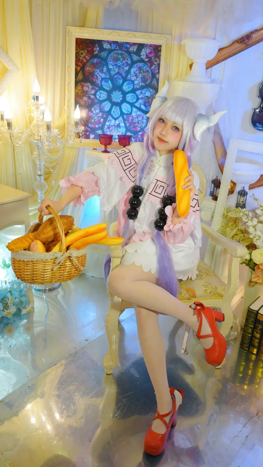 cosplay摄影, 梦幻少女风, 康娜cos, 小林家的龙女仆S, 白丝高跟鞋 - 第9张