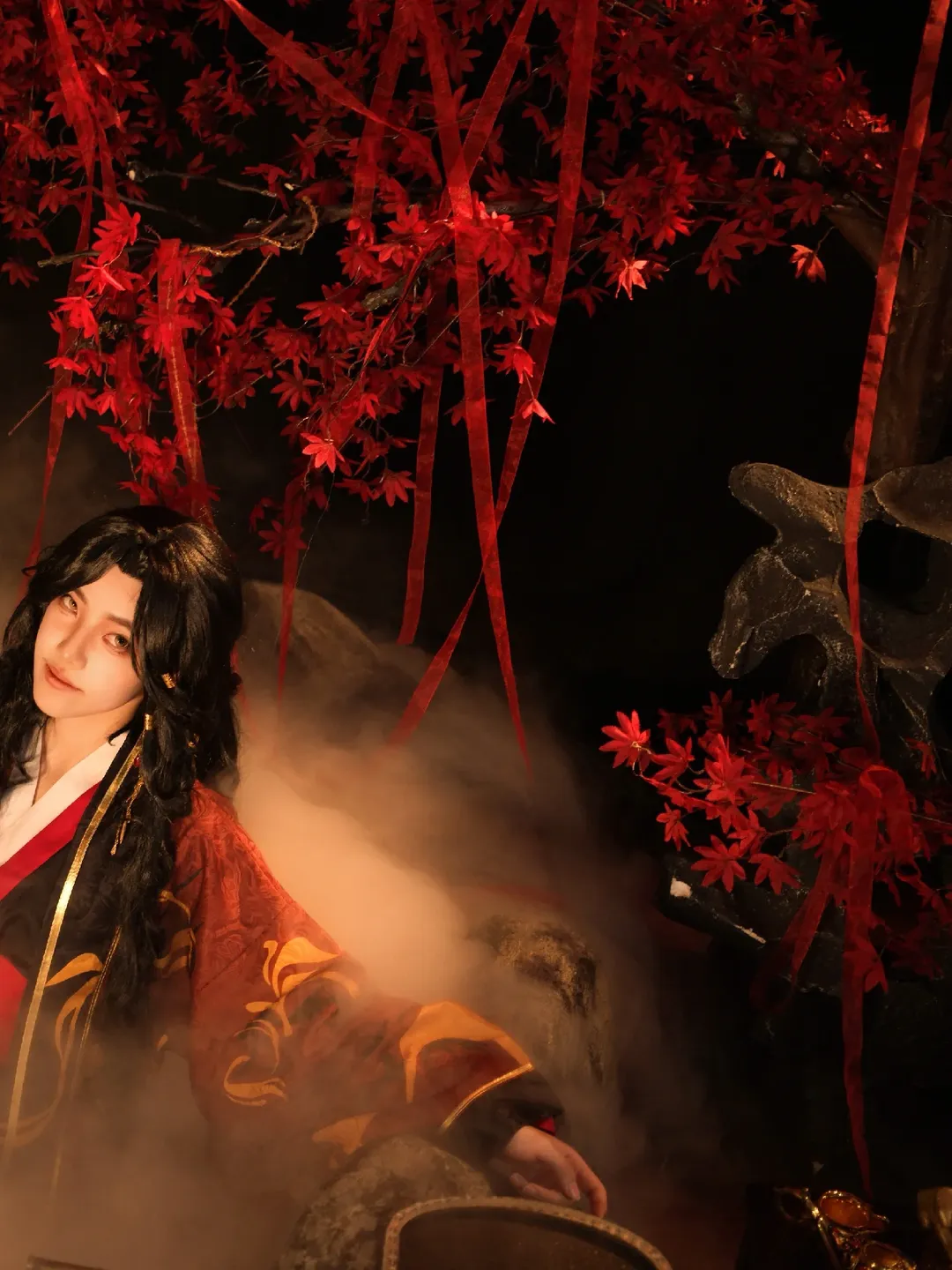 古風写真, コードネーム：鳶, 漢服コスプレ, 劉弁のコスプレ, 紅葉夜景 - 2枚目