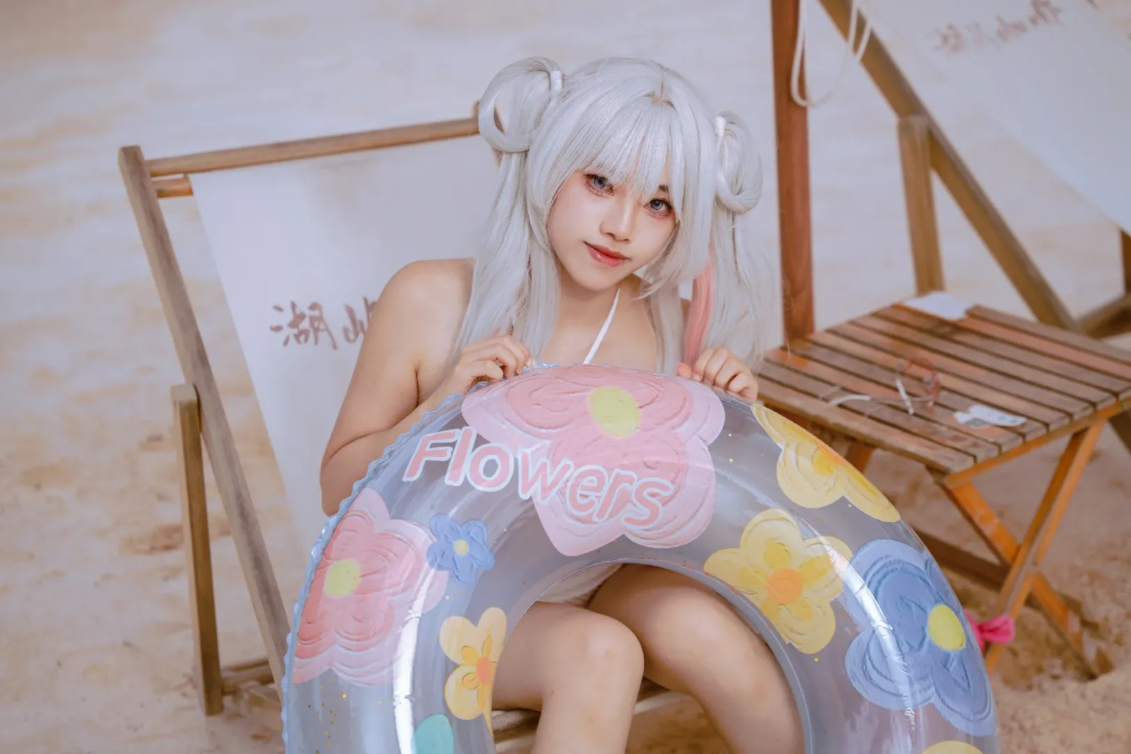 Anime-style fashion, Cosmic Princess Kaguya!, Swimsuit cosplay, Beach photoshoot, Yachiyo cosplay - Image 7