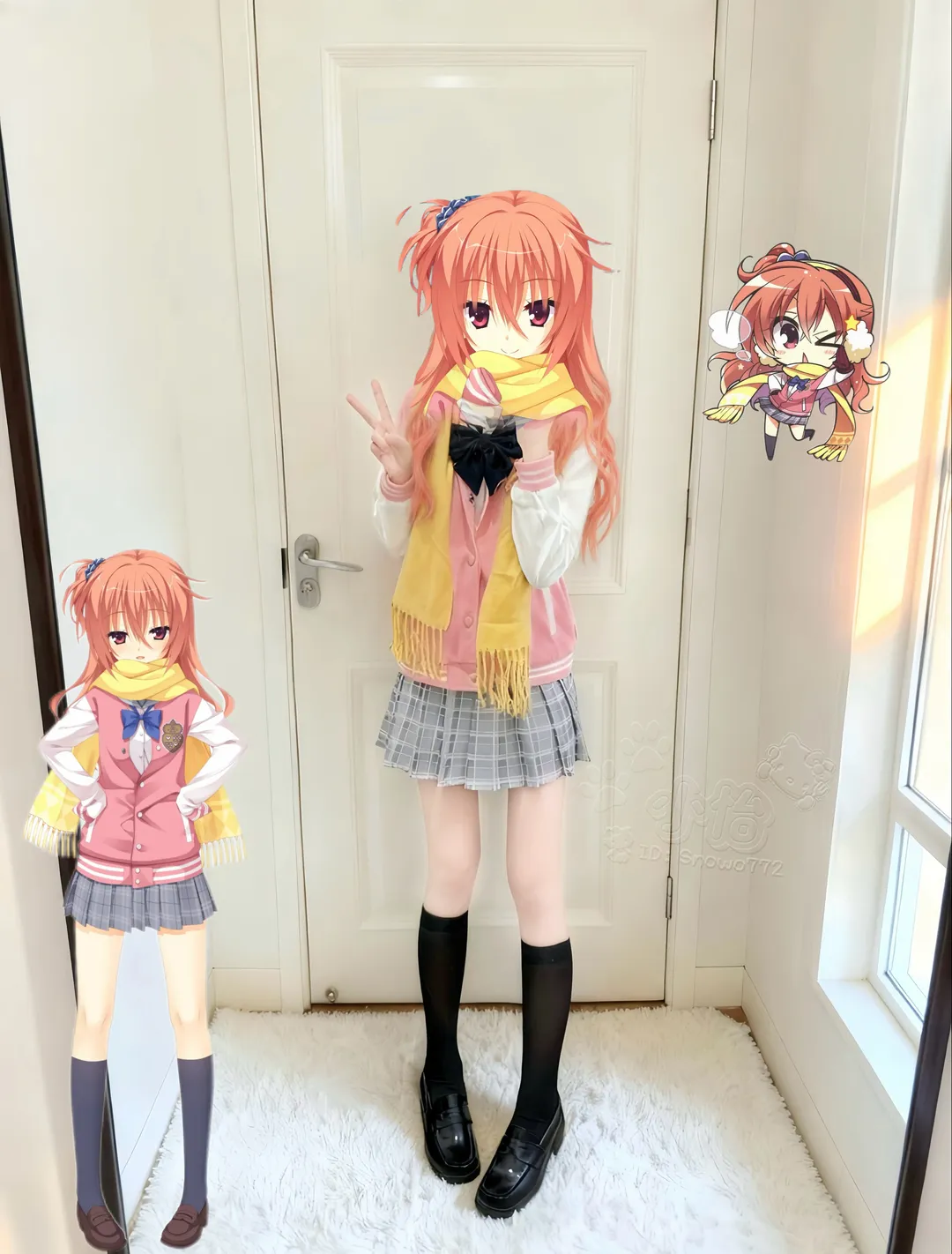 日系校服穿搭, 因幡巡cos, 魔女的夜宴, galgame cosplay, 因幡爱瑠 - 第1张