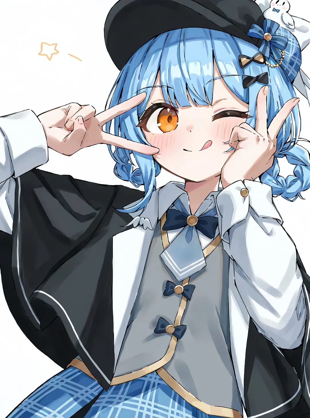 青髪キャラクター, 橘シェリーコスプレ, 魔法少女ノ魔女裁判, コスプレ衣装の着こなし, 探偵風コスプレ - 4枚目