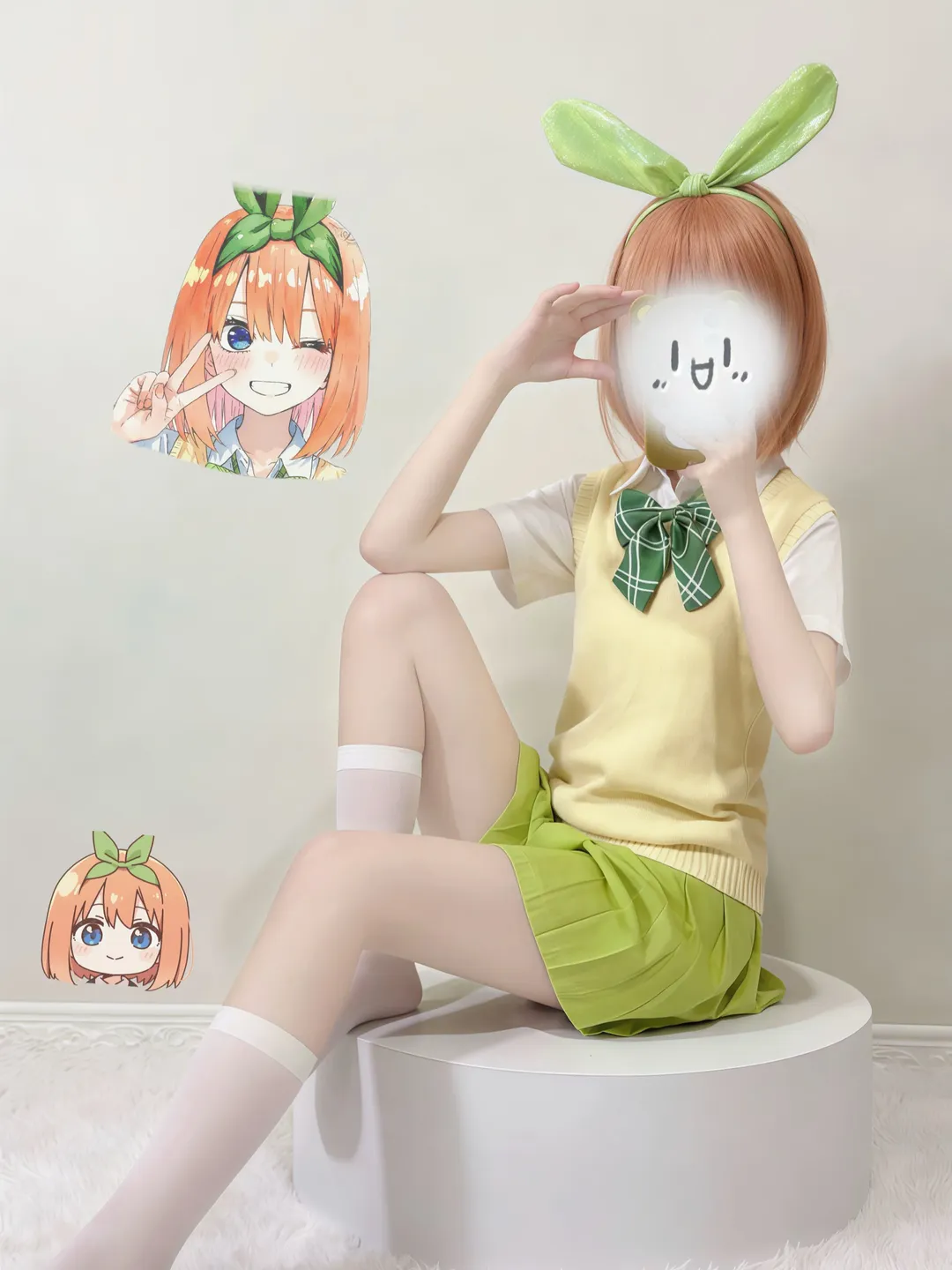 五等分的花嫁, 白丝穿搭, 二次元日常, cosplay试衣, 中野四叶cos - 第3张