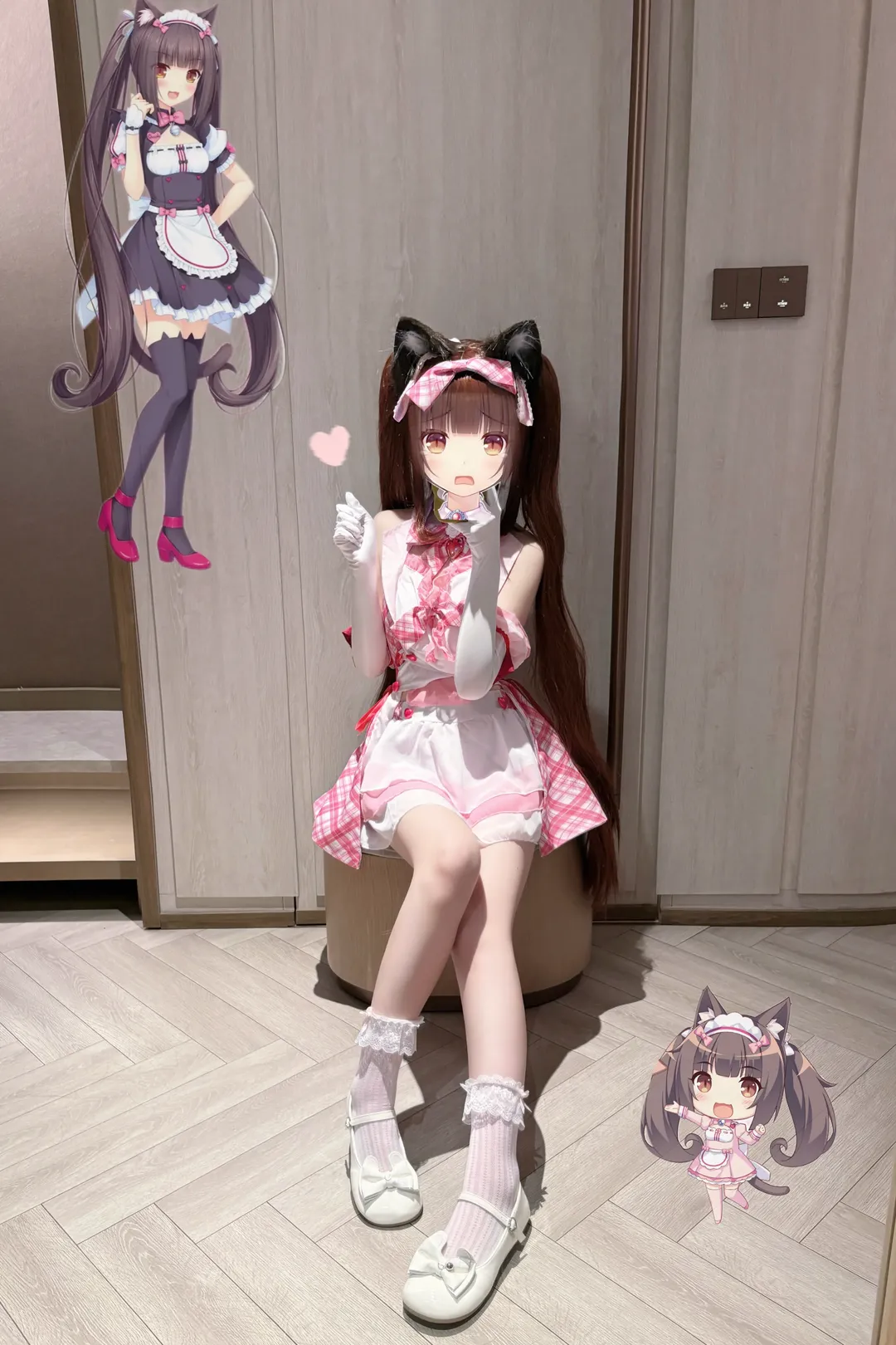 二次元日常, コスプレ試着, メイド服コーデ, ネコパラ, ネコぱら コスプレ
