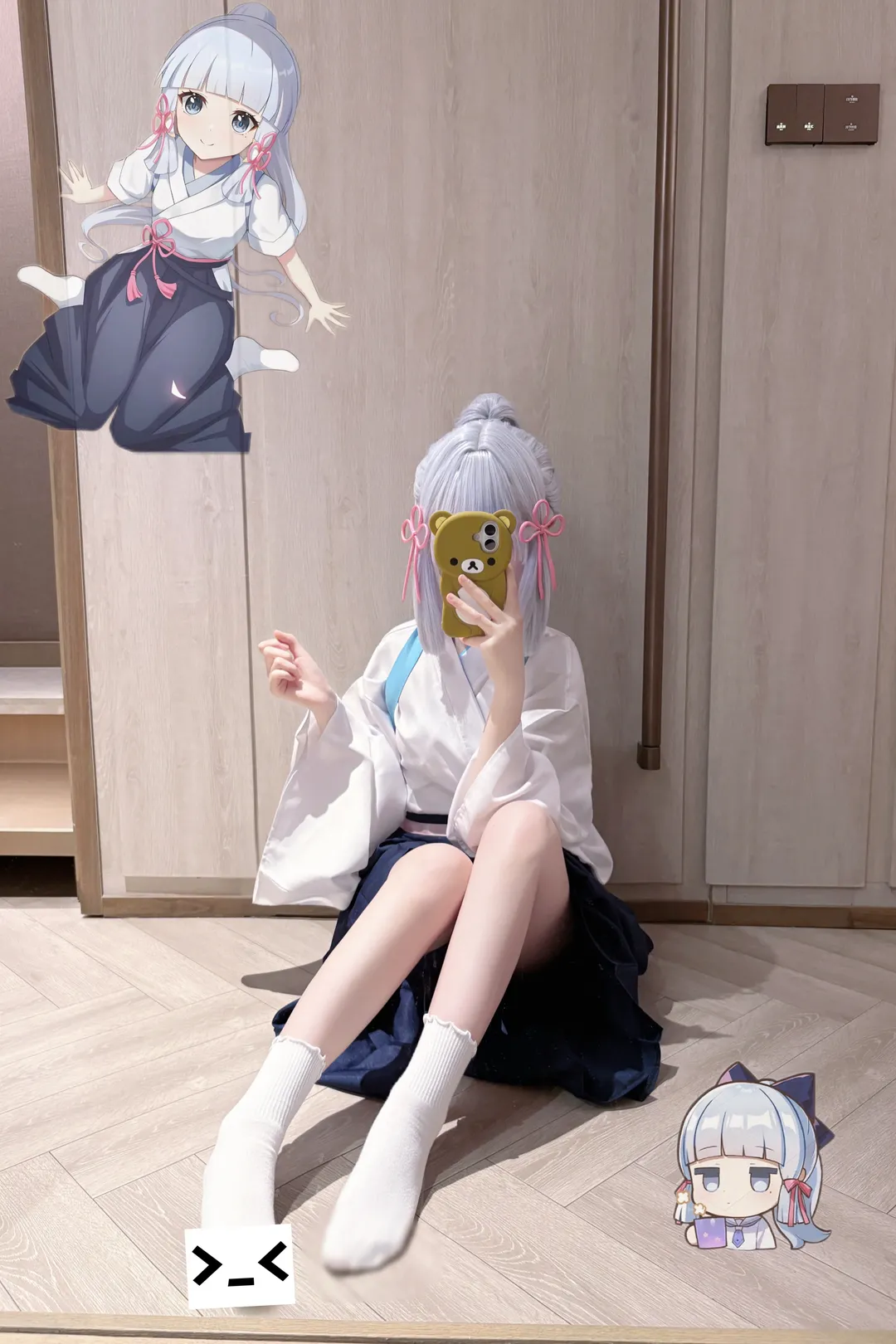 原神, 神裡綾華cos, 二次元穿搭, 白鷺公主, cosplay試衣