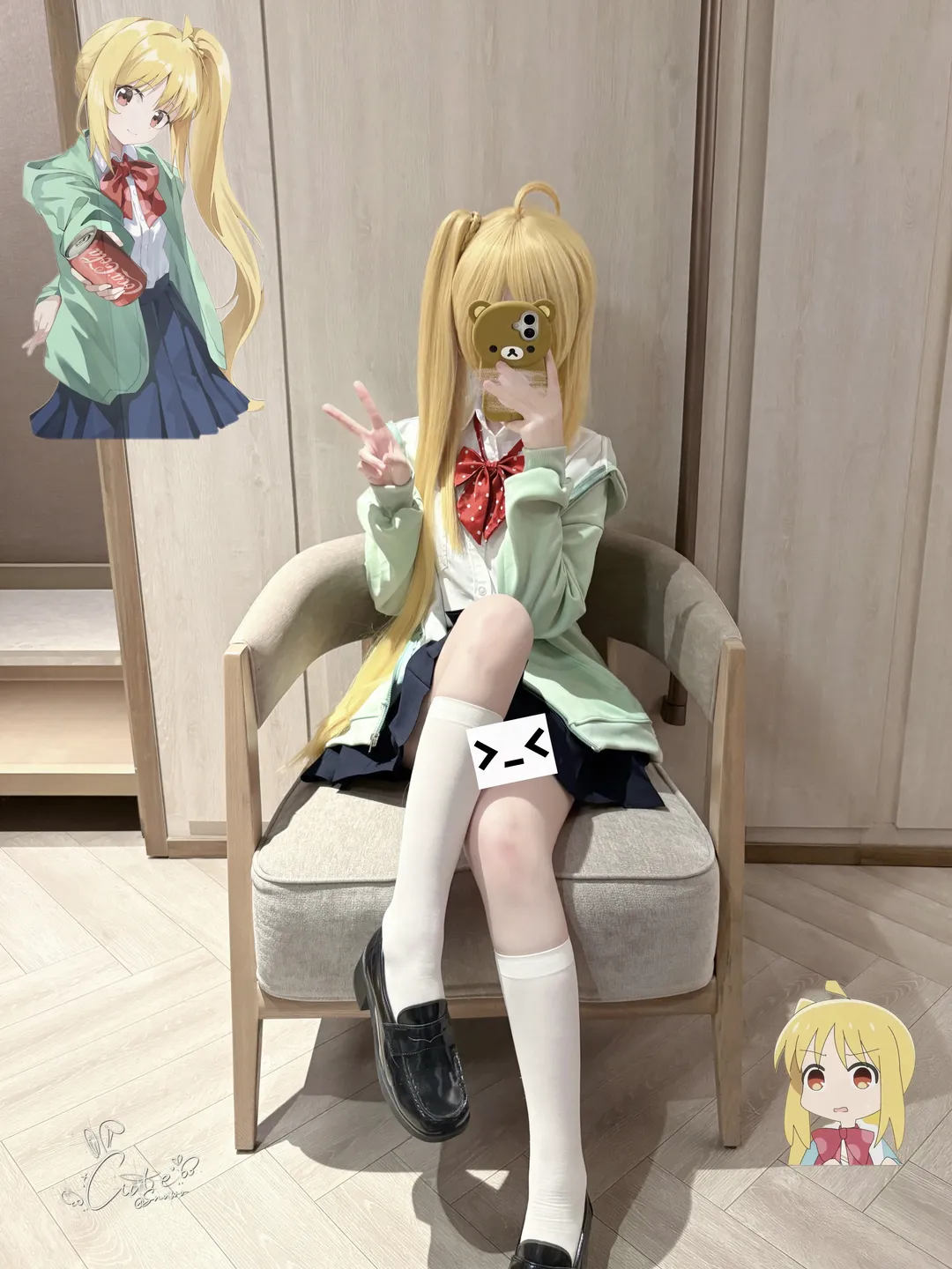 二次元穿搭, cosplay服装, 孤独摇滚, 伊地知虹夏cos, 动漫日常