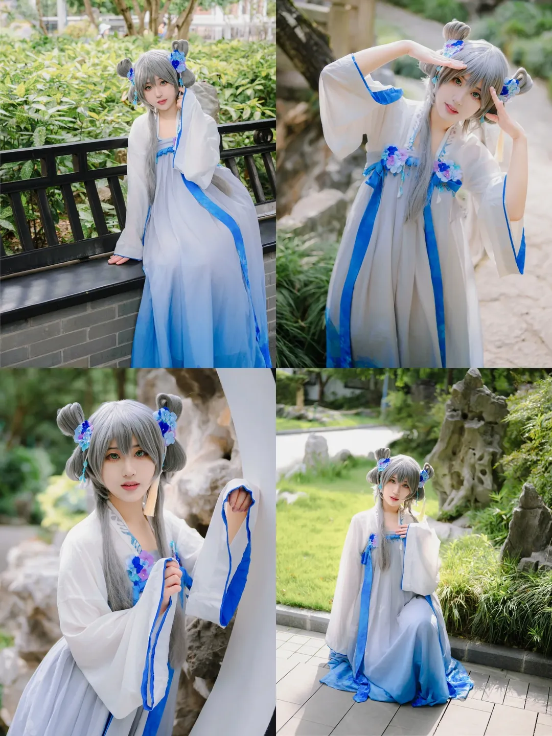 古风cosplay, 洛天依cos, cosplay摄影, Vocaloid, 桂林公园 - 第1张