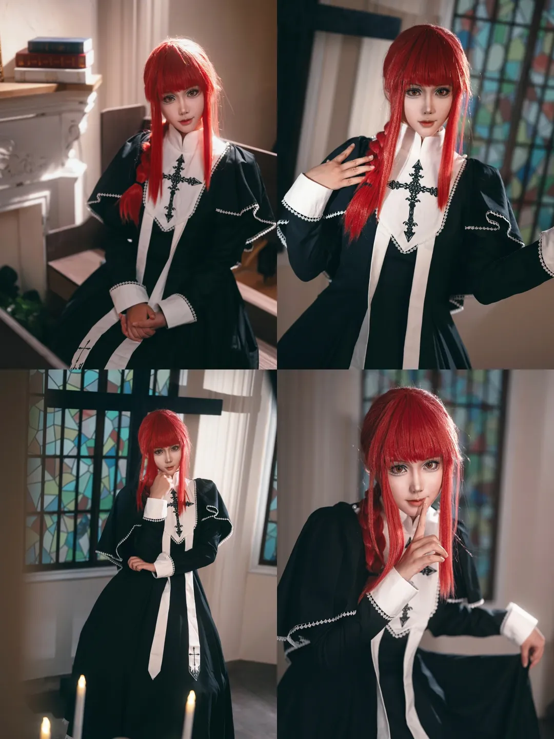 二次元cosplay, 电锯人, 上海约拍, 玛奇玛cos, 教堂光影 - 第1张