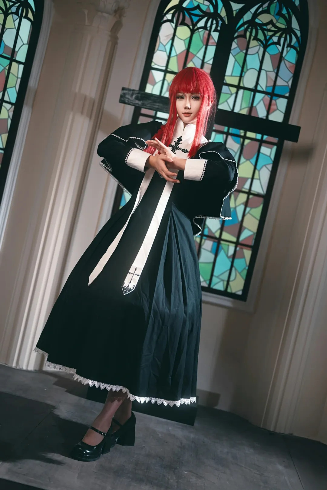 二次元cosplay, 电锯人, 上海约拍, 玛奇玛cos, 教堂光影 - 第10张