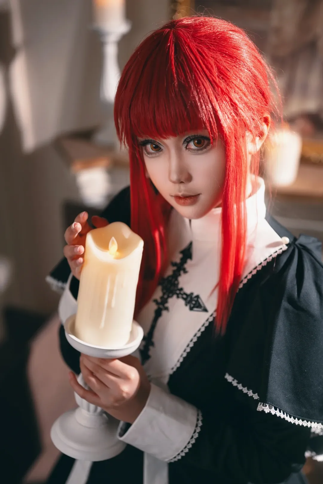 二次元cosplay, 电锯人, 上海约拍, 玛奇玛cos, 教堂光影 - 第13张