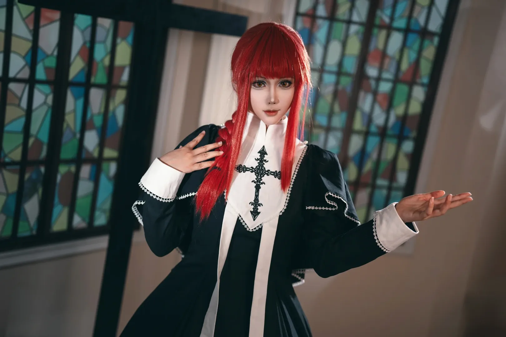 二次元cosplay, 电锯人, 上海约拍, 玛奇玛cos, 教堂光影 - 第3张