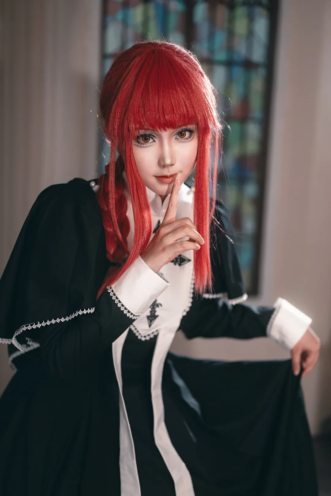 二次元cosplay, 电锯人, 上海约拍, 玛奇玛cos, 教堂光影 - 第6张