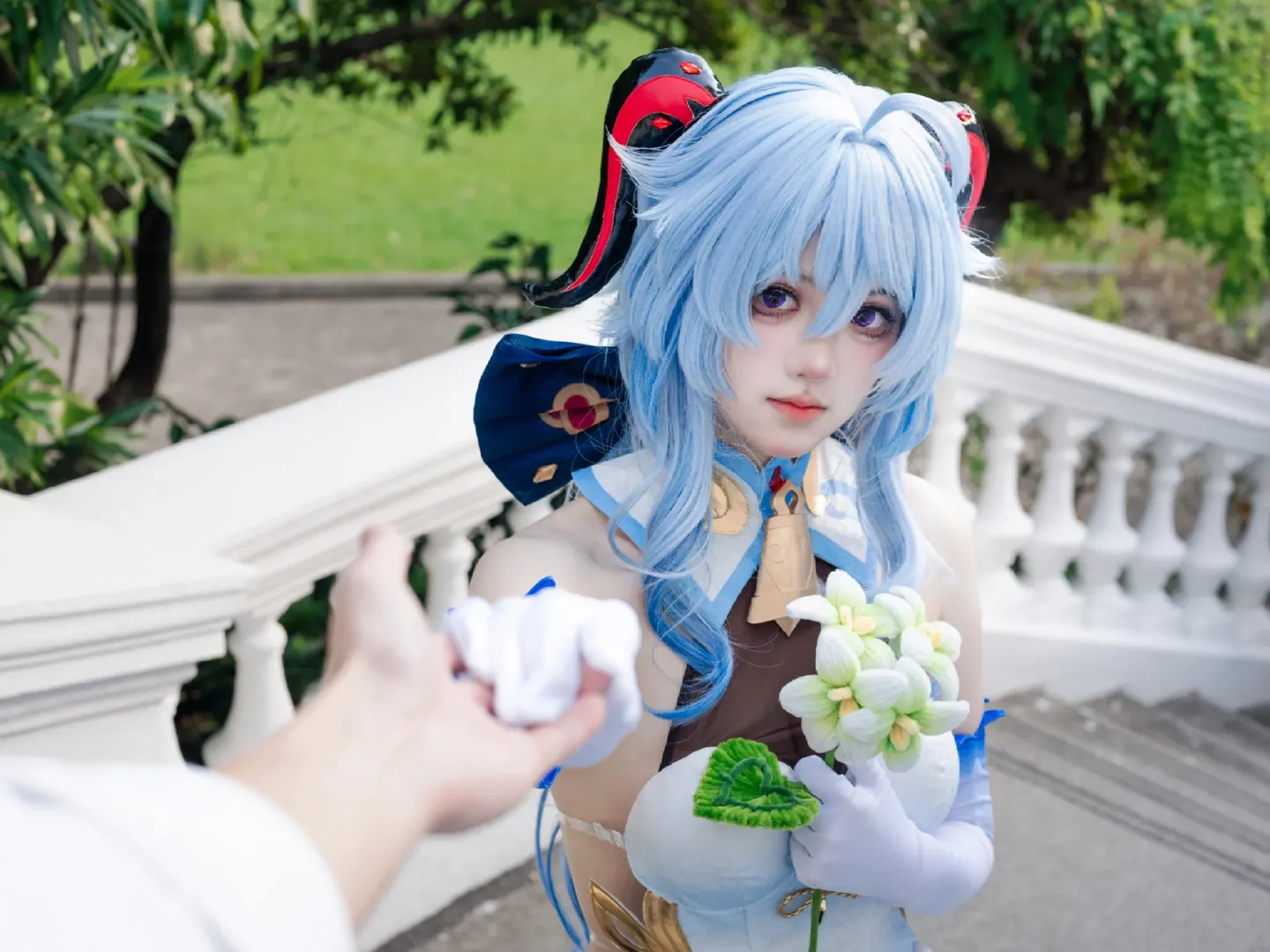 原神, 甘雨cos, 外景拍摄, cosplay穿搭, 二次元coser - 第2张