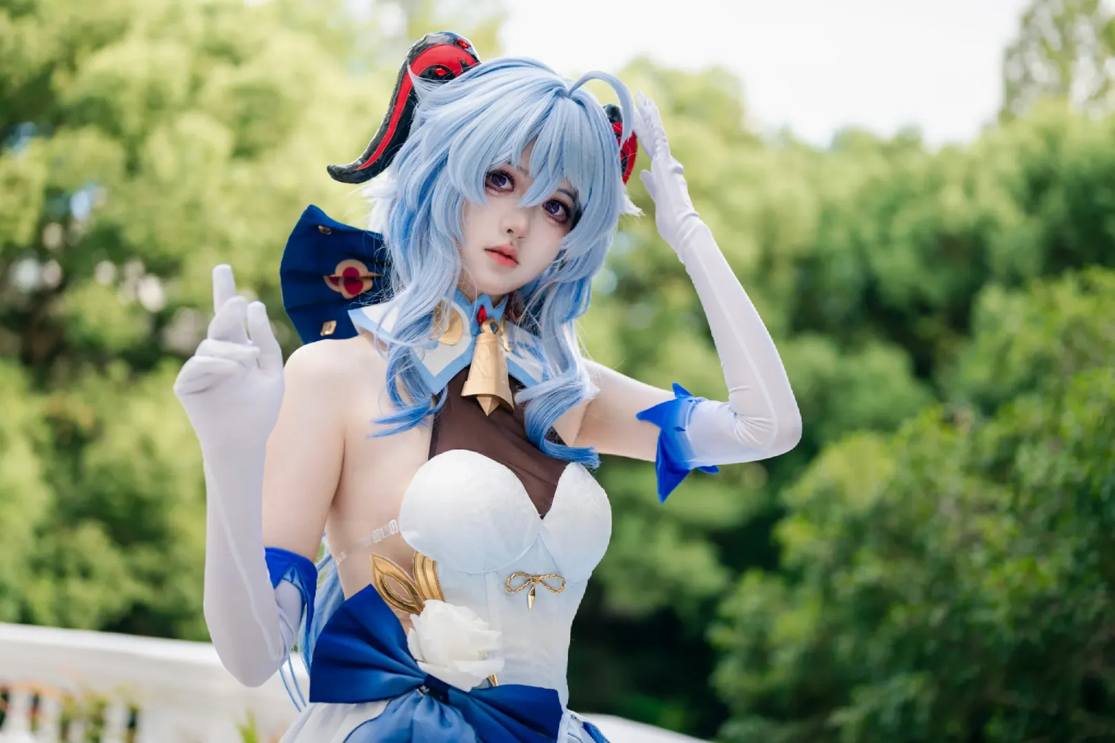 原神, 甘雨cos, 外景拍摄, cosplay穿搭, 二次元coser - 第4张