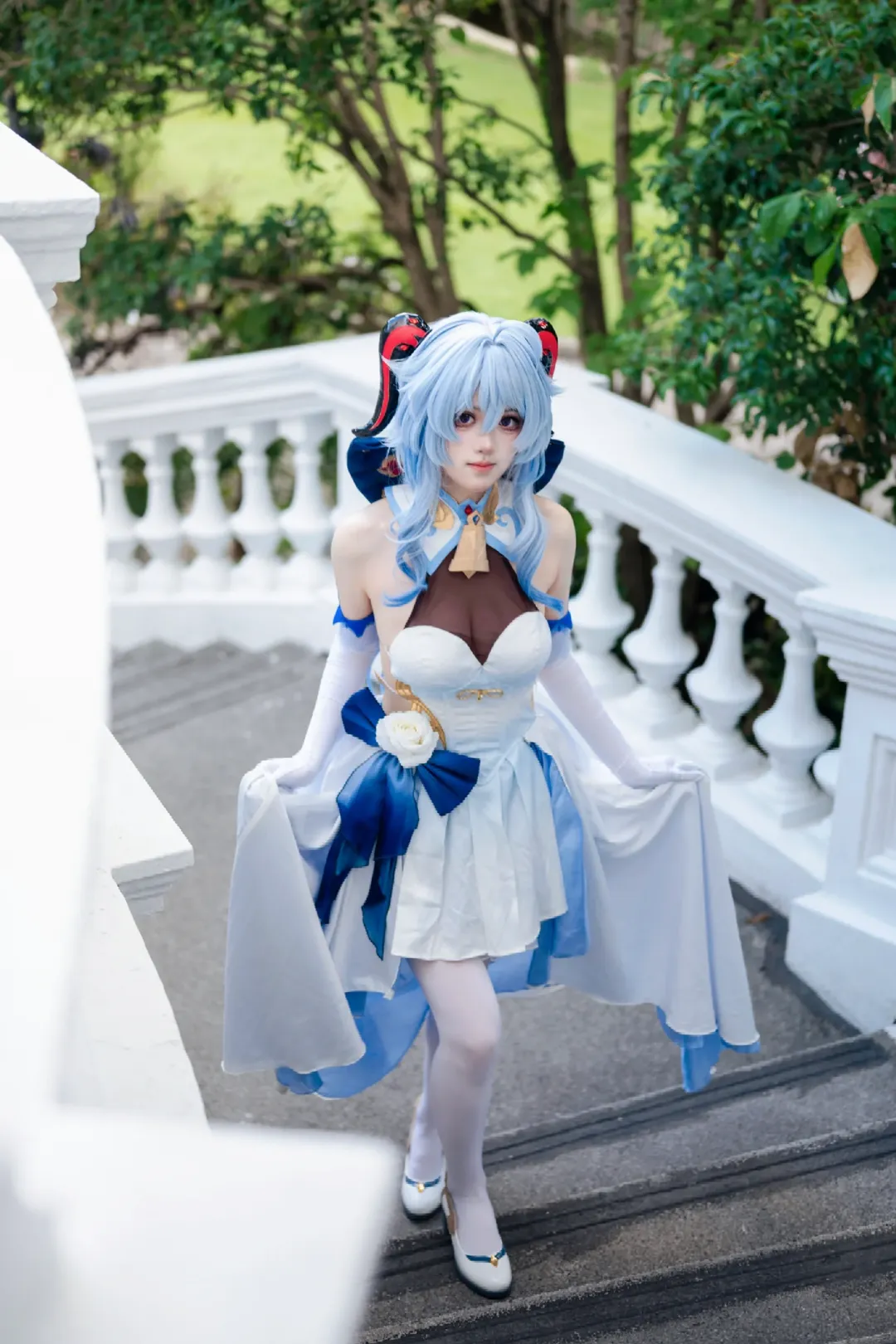 原神, 甘雨cos, 外景拍摄, cosplay穿搭, 二次元coser - 第5张